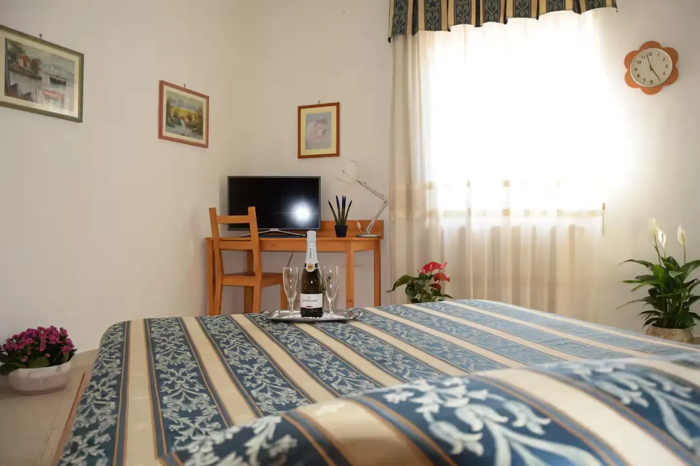 Blue Room – desk and window